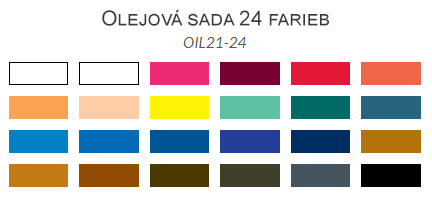 Sada olejových farieb Royal Langnickel 24ks 21ml